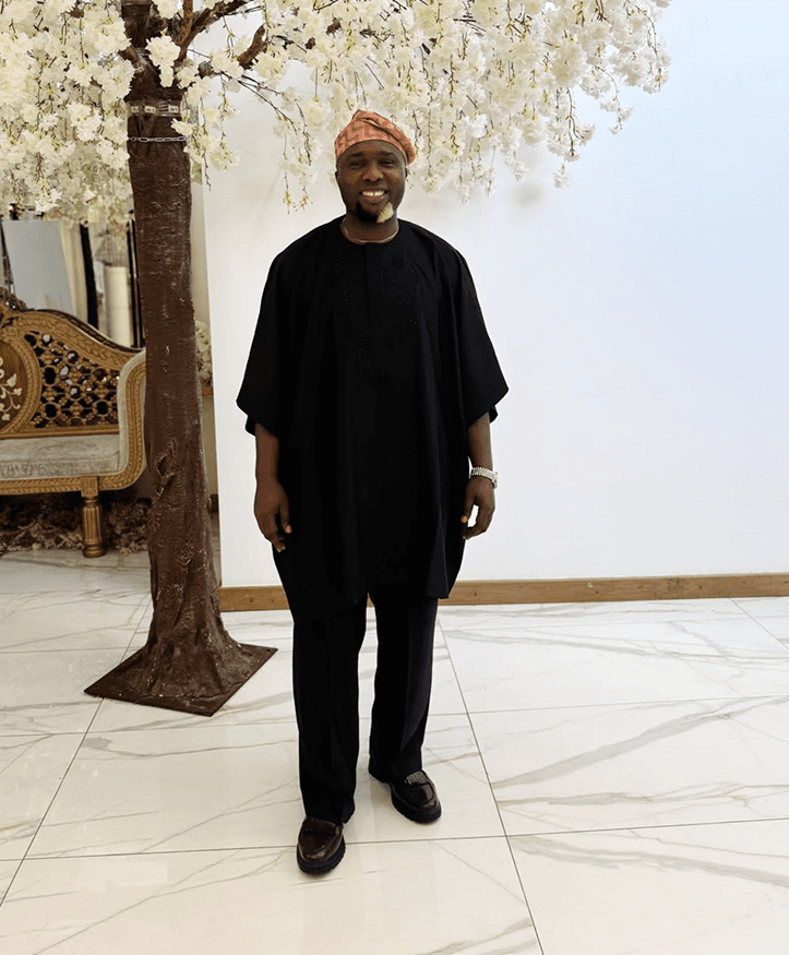 DJ Banko in traditional attire
